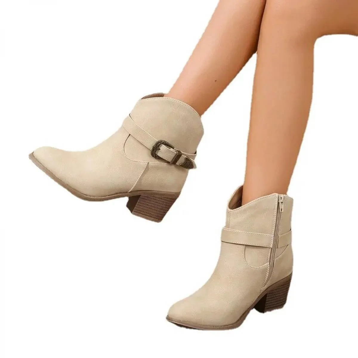 2023 Stivaletti Chelsea Stivaletti corti in pelle PU moda donna Designer Donna Autunno Inverno Scarpe Stivaletti casual Tacchi a