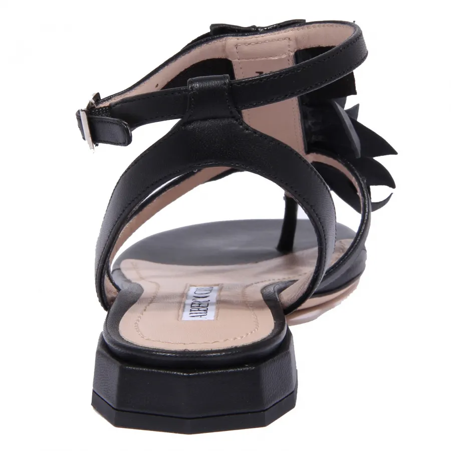 2122J sandalo infradito donna ALBERTO GOZZI strass black sandal woman