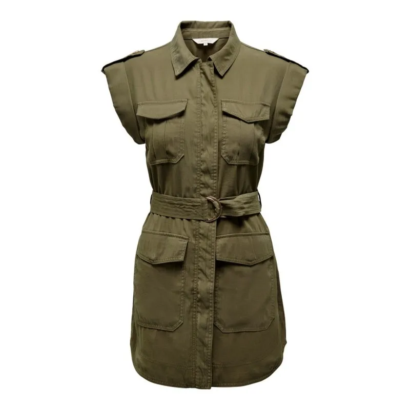 ABITO CORTO CON CINTURA CARGO DA DONNA ONLY
