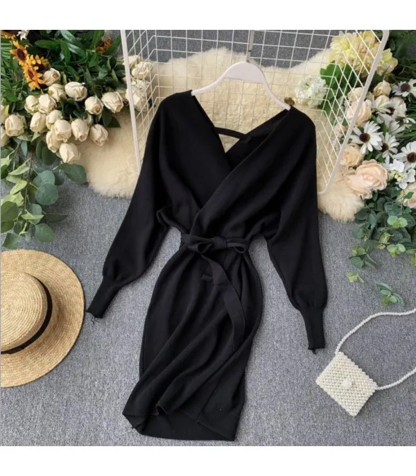 Abito in maglia V simple
