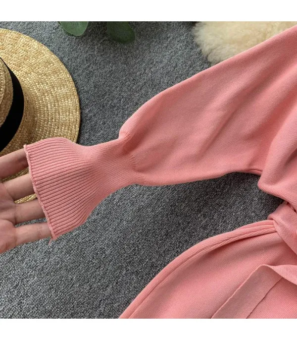 Abito in maglia V simple