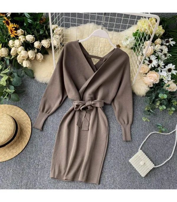 Abito in maglia V simple