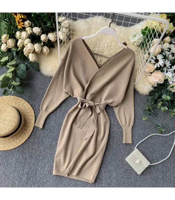 Abito in maglia V simple