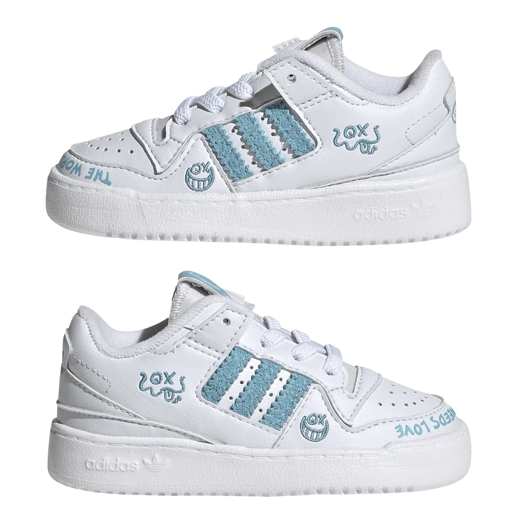  ADIDAS   FORUM LOW EL I - Sneakers basse in pelle | Bianco