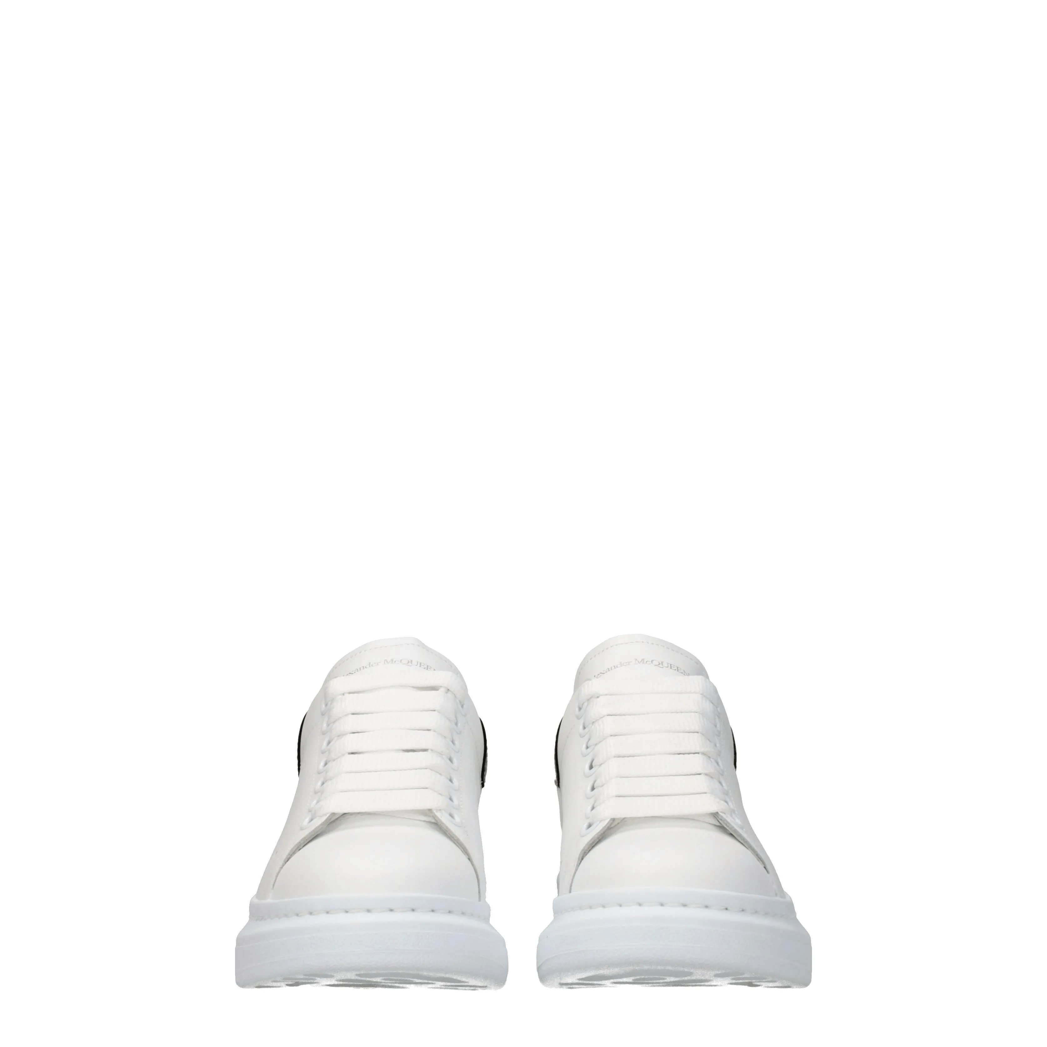 Alexander McQueen Sneakers Oversized Donna Pelle Bianco/Oro