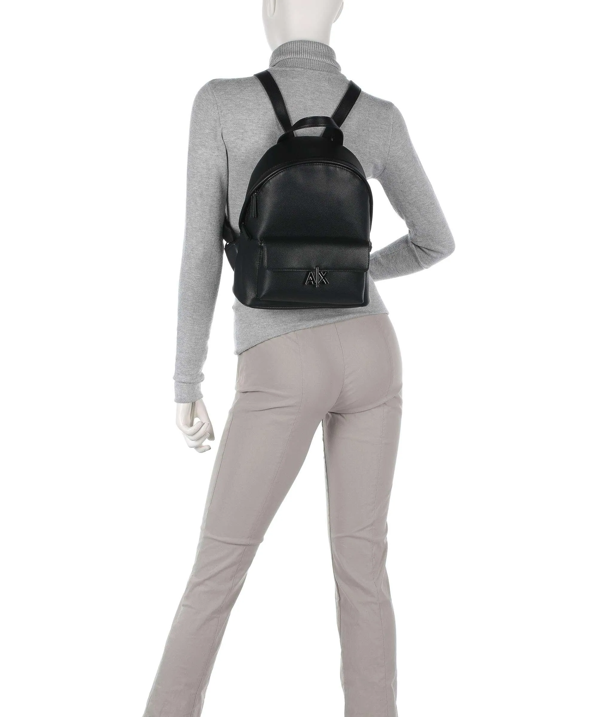  Armani Exchange Zaino pelle sintetica nero  