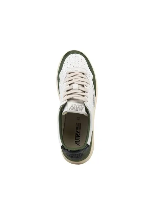 AUTRY     Sneakers Autry Medalist Low in pelle di capra e suede Bianco/Verde