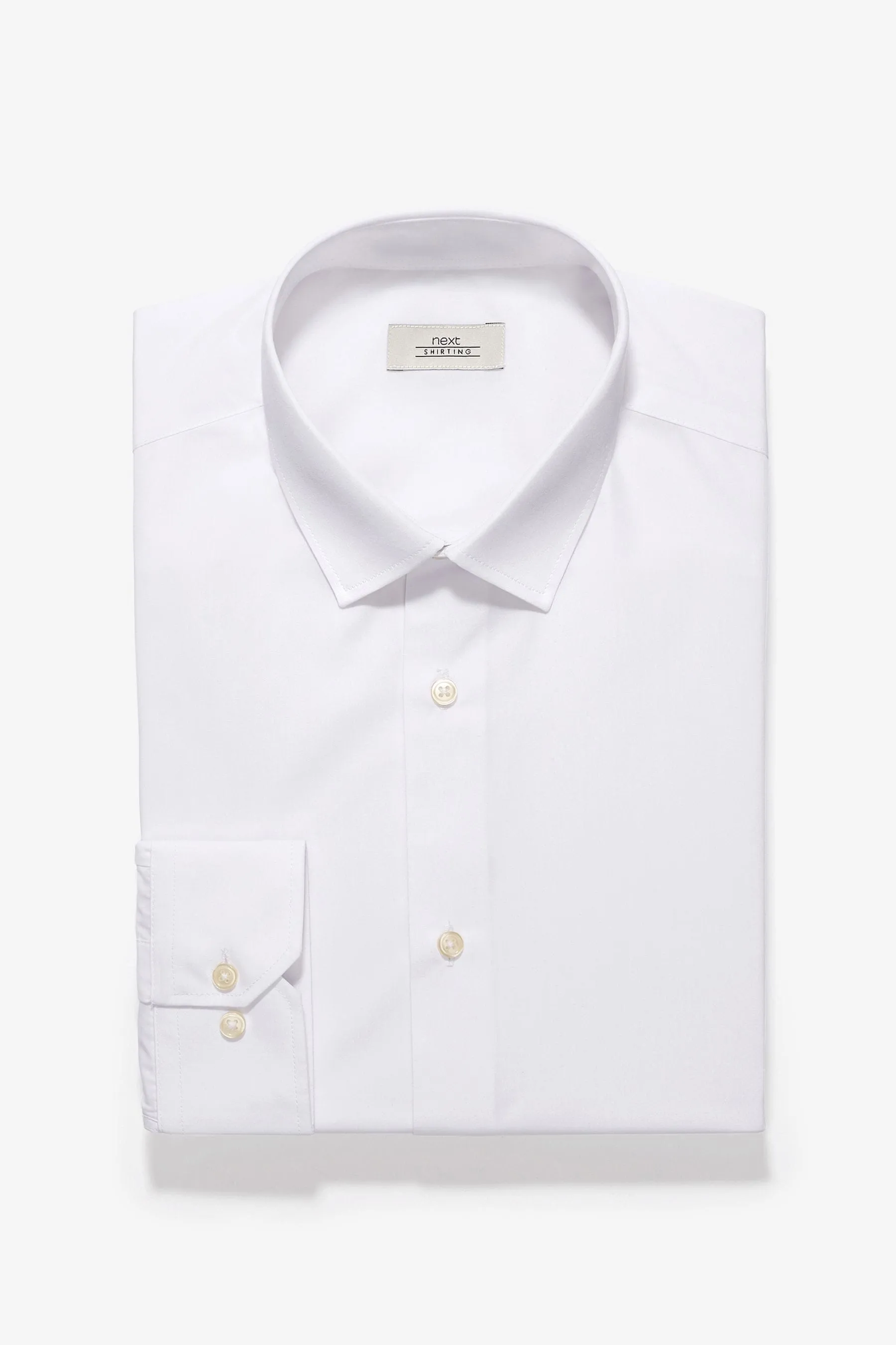 Bianco  - Camicie easy care a polsino singolo 2 Confezione