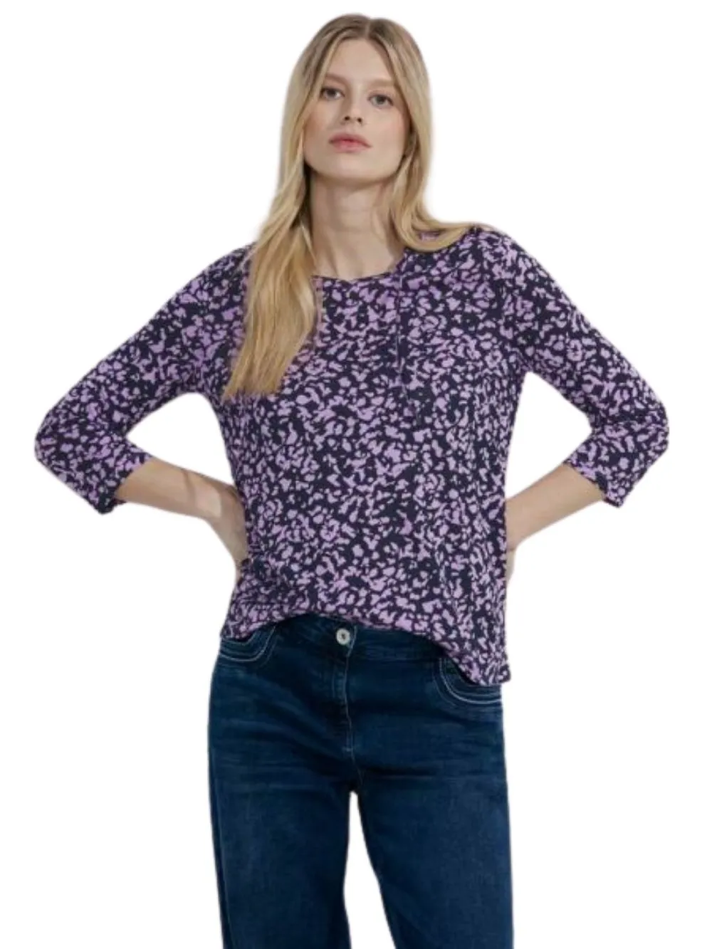 Blusa donna modello tunica con stampa