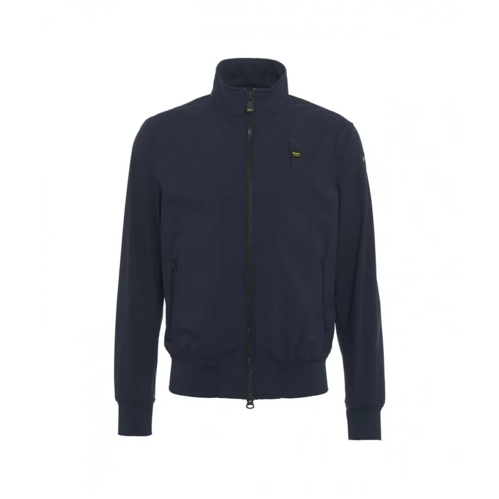 Bomber con logopatch blu
