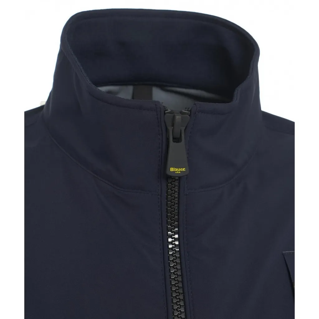 Bomber con logopatch blu