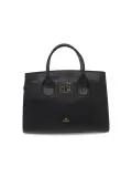 Borsa a mano Cuoieria Fiorentina BELLA LARGE TOTE BAG CON ACCESSORIO METALLO in pelle nero