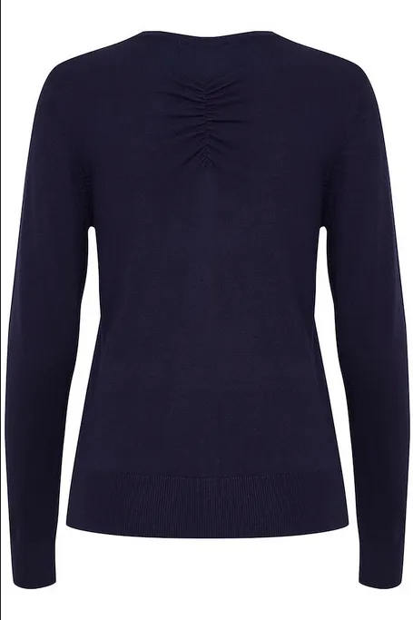 b.young Knitted Cardigan Pimba 20811102 193920 peacoat