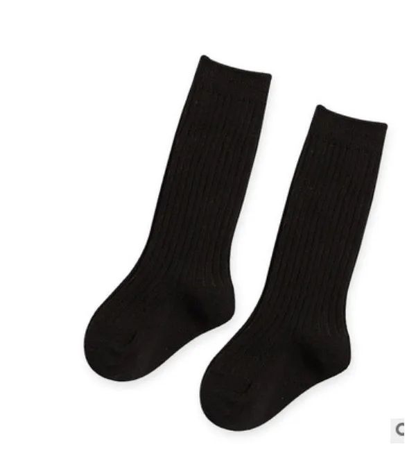 Calzini alti bimba monocolore
