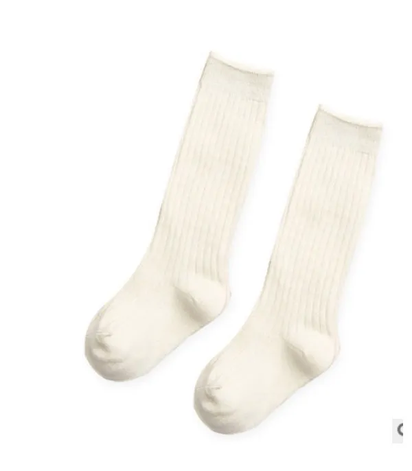 Calzini alti bimba monocolore