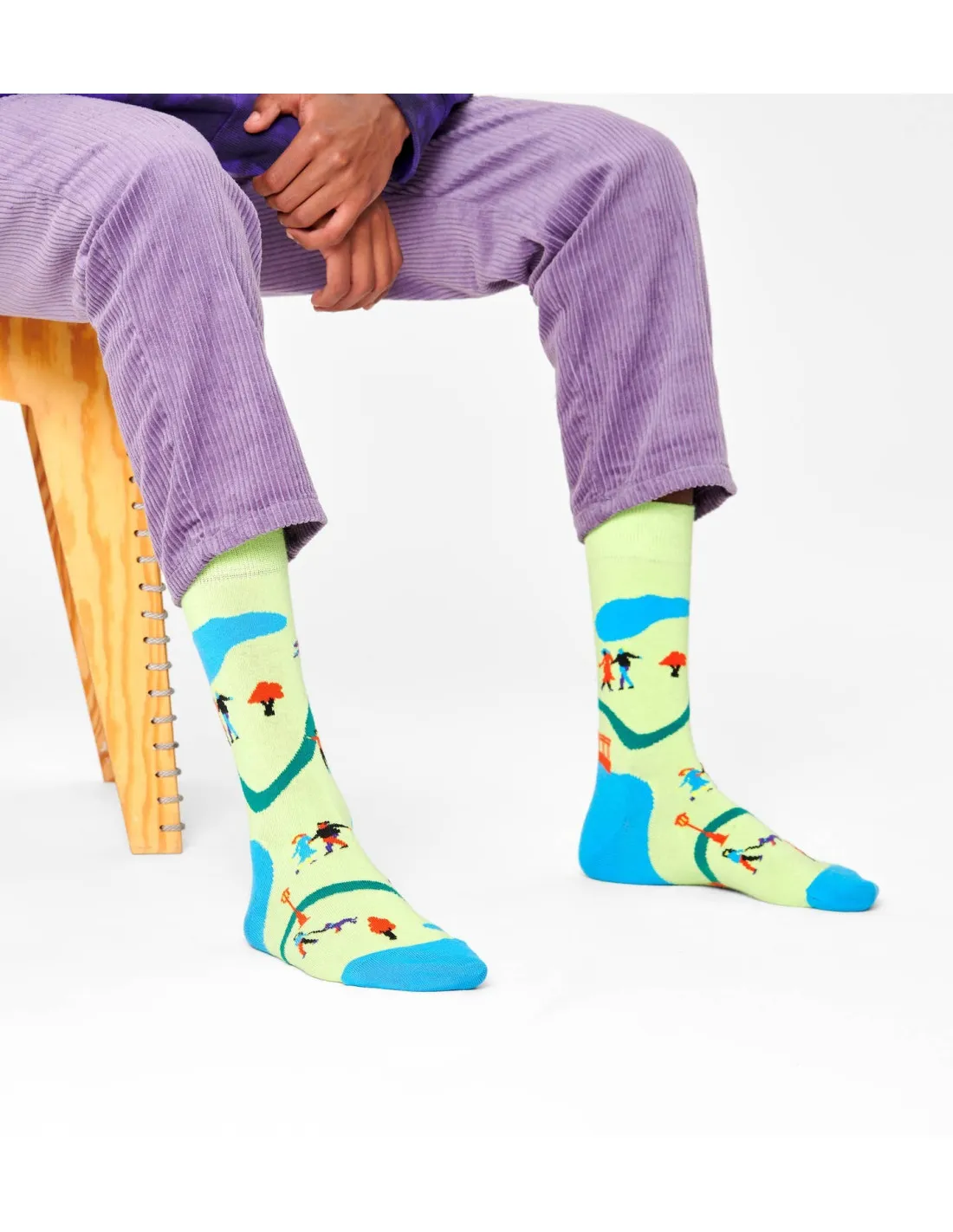 Calzini azzurri uomo Walk In The Park Happy Sock's