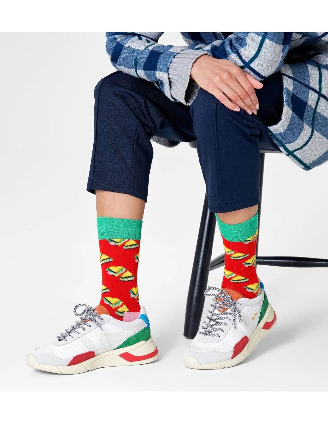 Calzini rossi uomo Love Sandiwich Happy Sock's