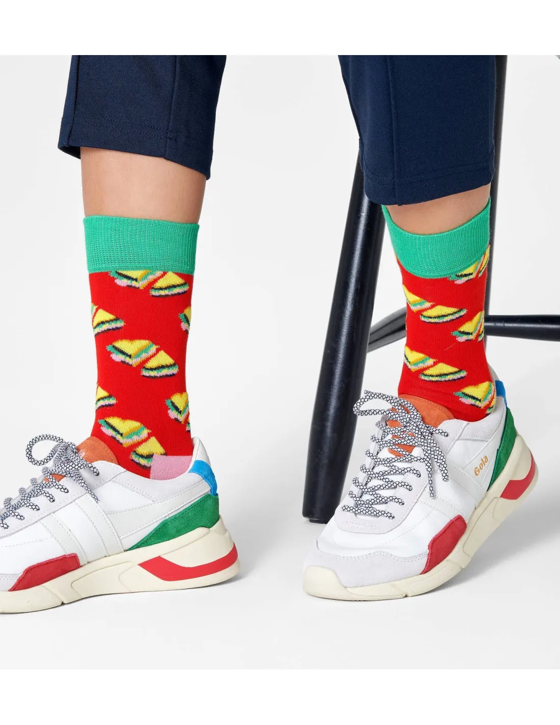 Calzini rossi uomo Love Sandiwich Happy Sock's
