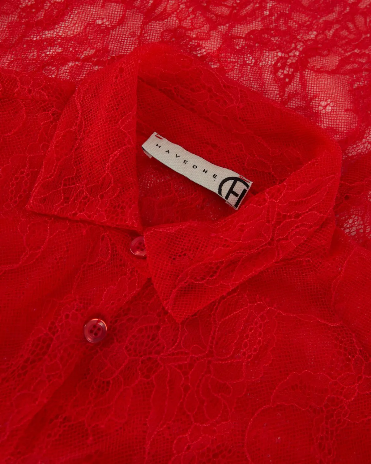 Camicetta in pizzo colore rosso