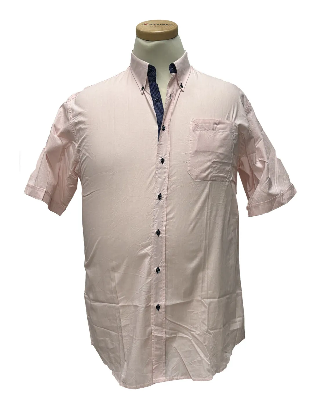 Camicia bottoni contrasto BIANCA