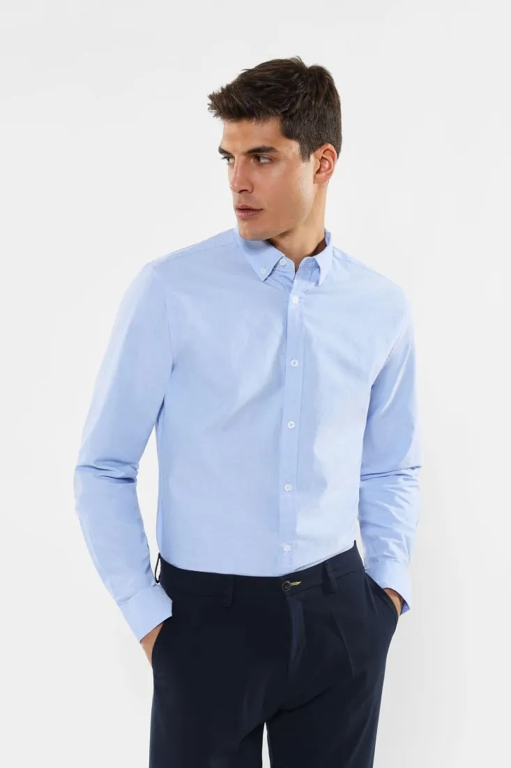 Camicia con colletto abbottonato