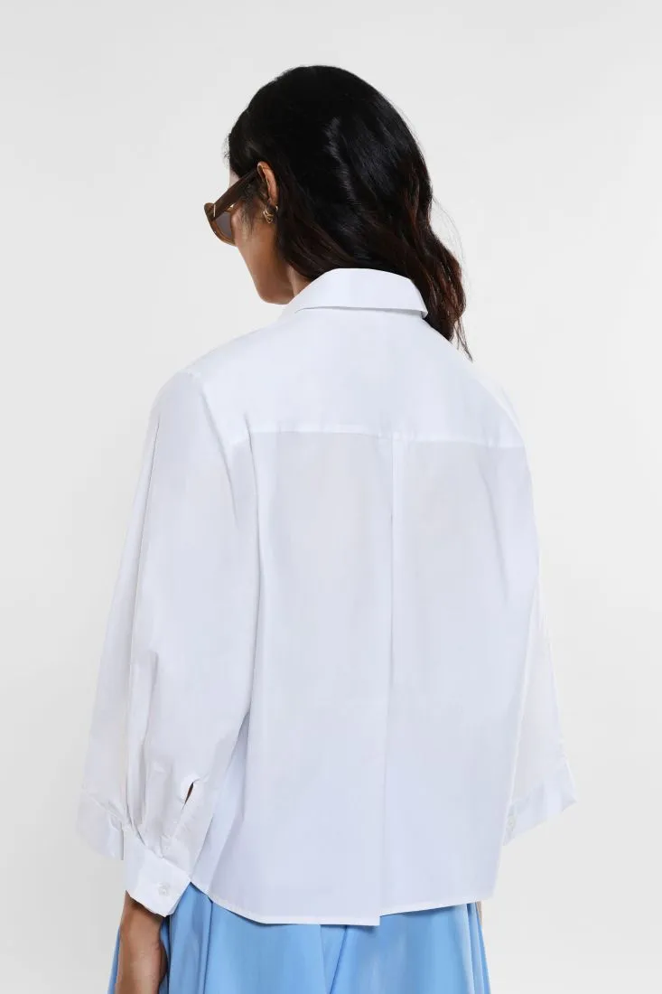Camicia con maniche svasate