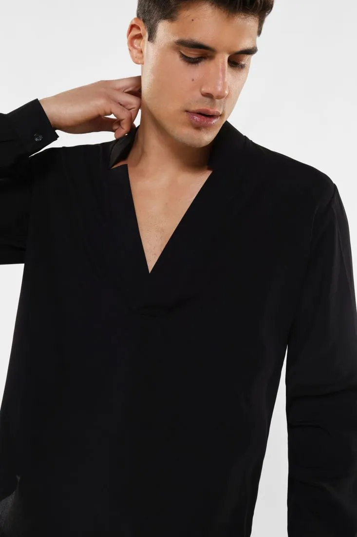 Camicia con scollo a V