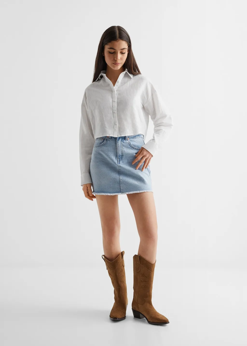 Camicia cotone e lino