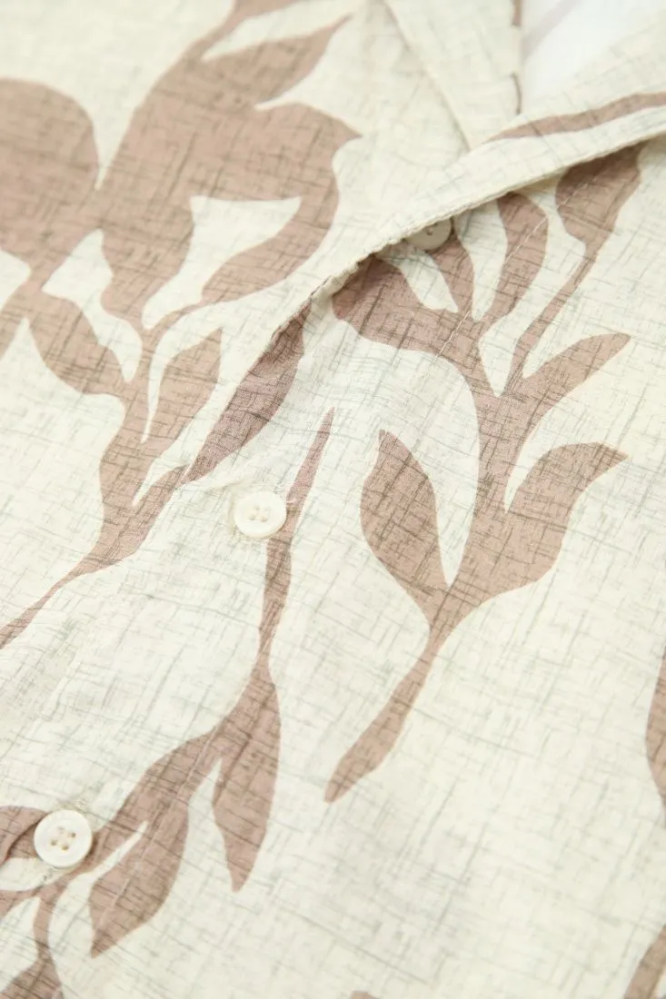 Camicia fantasia floreale in puro cotone
