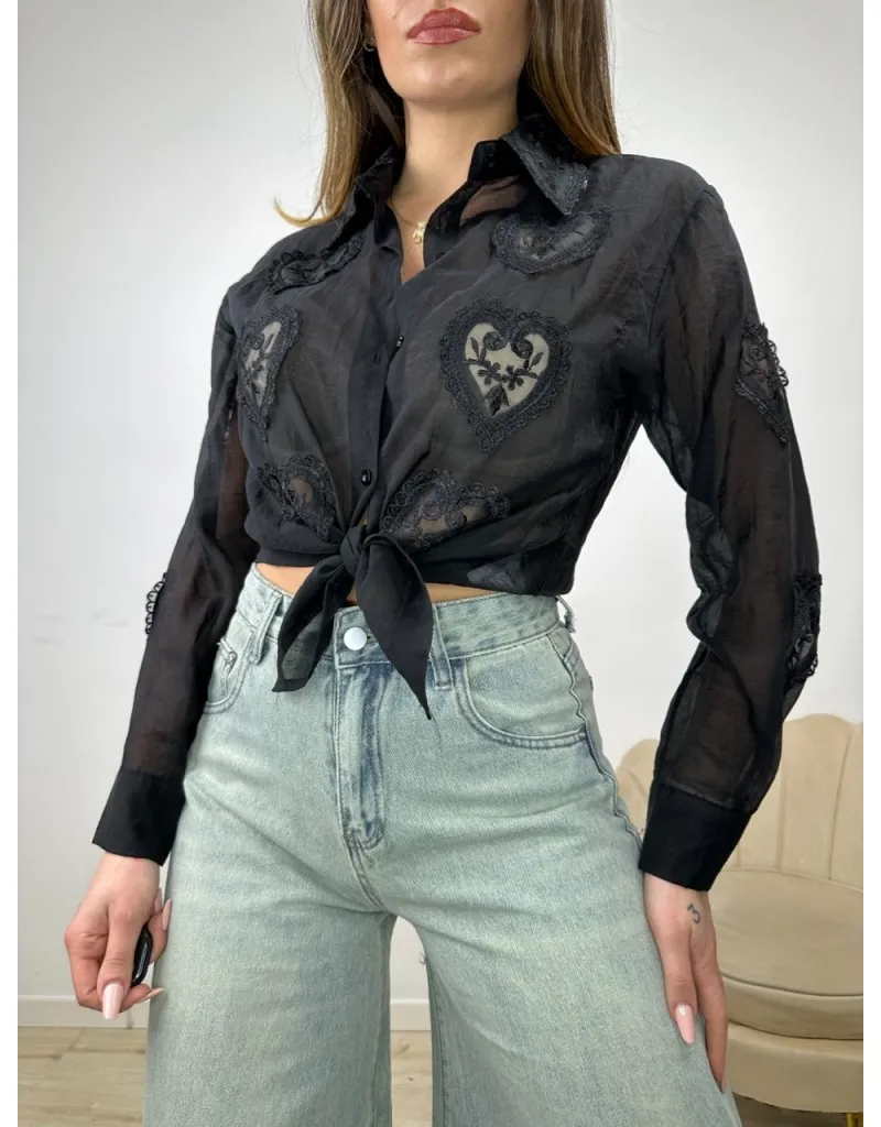 CAMICIA GLOS NERA