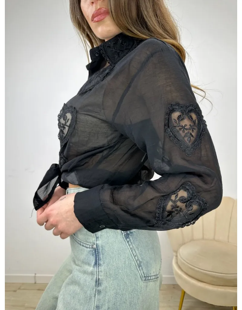 CAMICIA GLOS NERA
