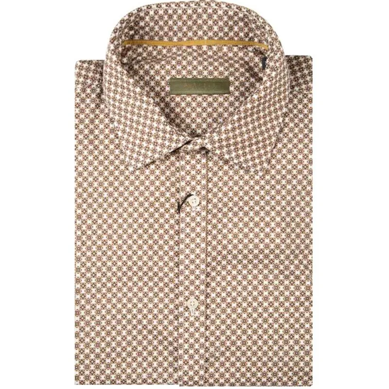 Camicia in cotone stampato fantasia 