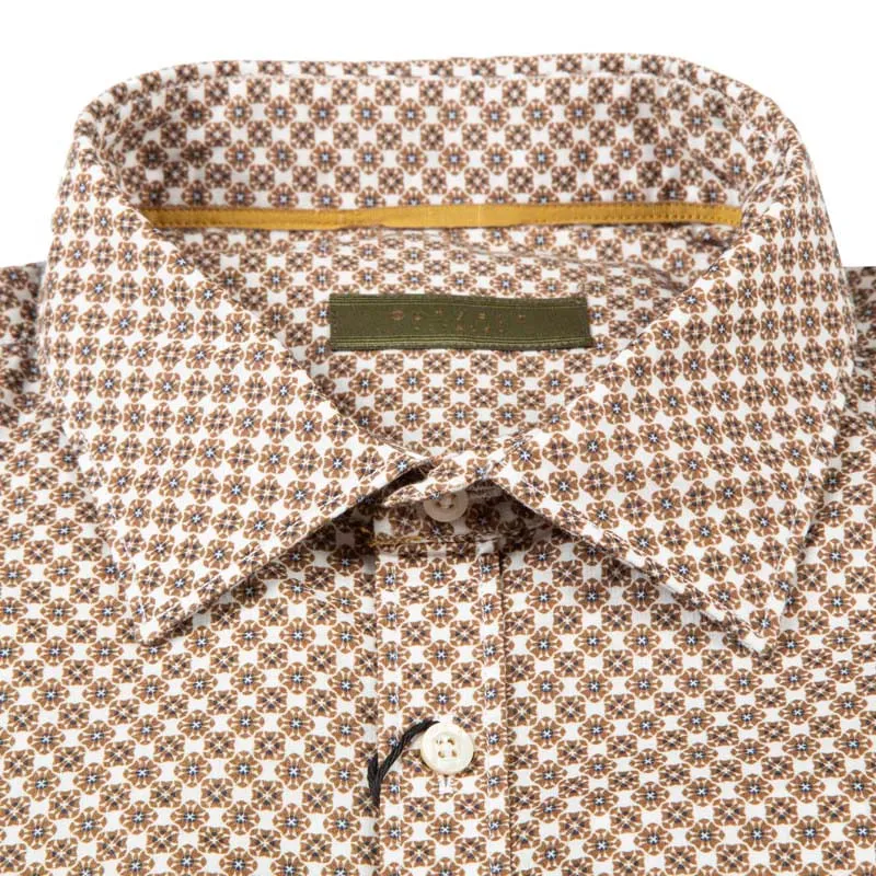 Camicia in cotone stampato fantasia 
