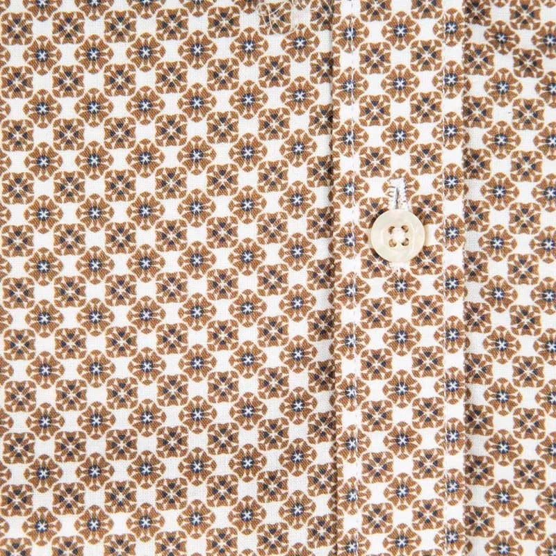 Camicia in cotone stampato fantasia 