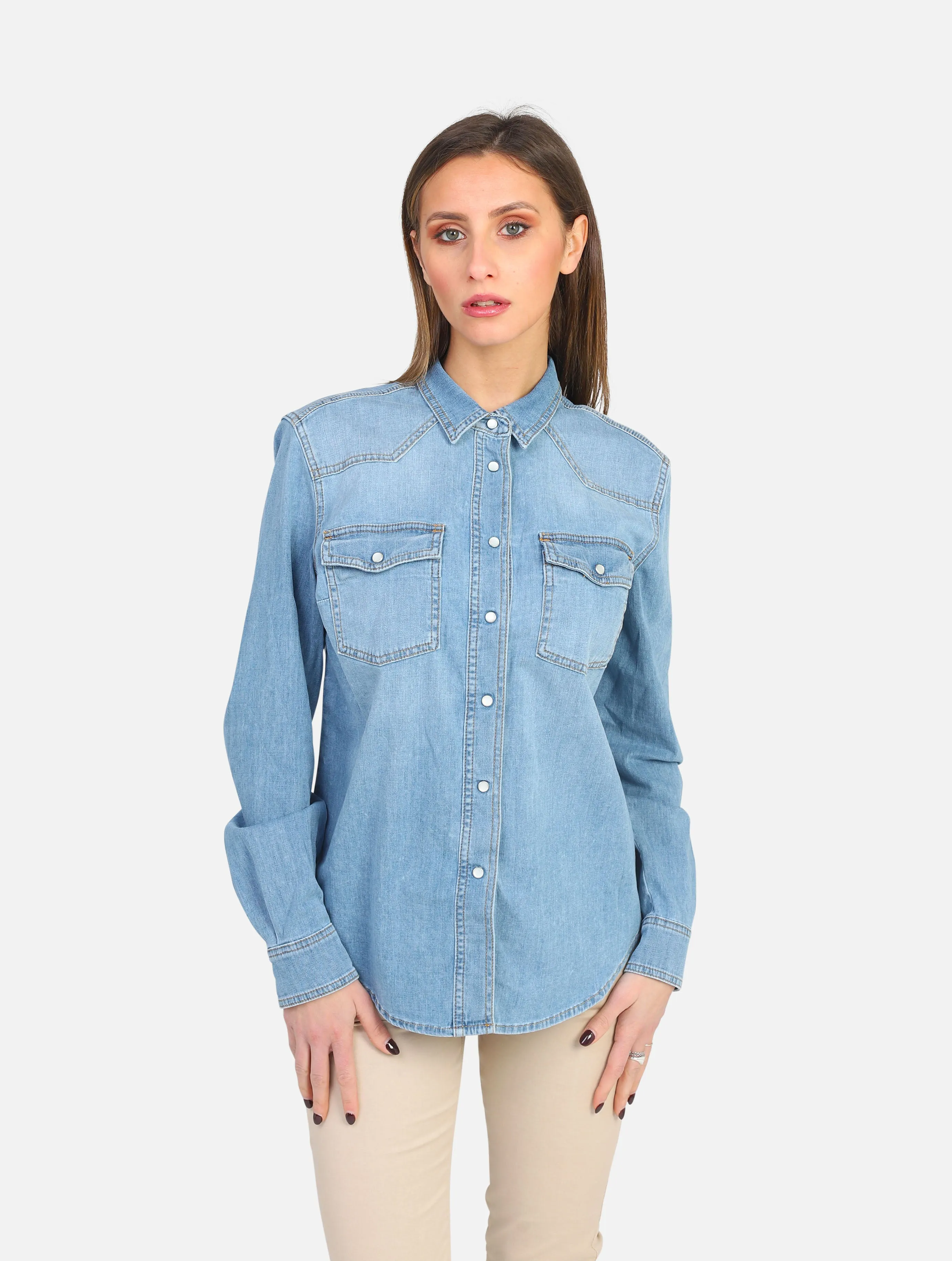 camicia in jeans VICOLO - DE5083DENIM