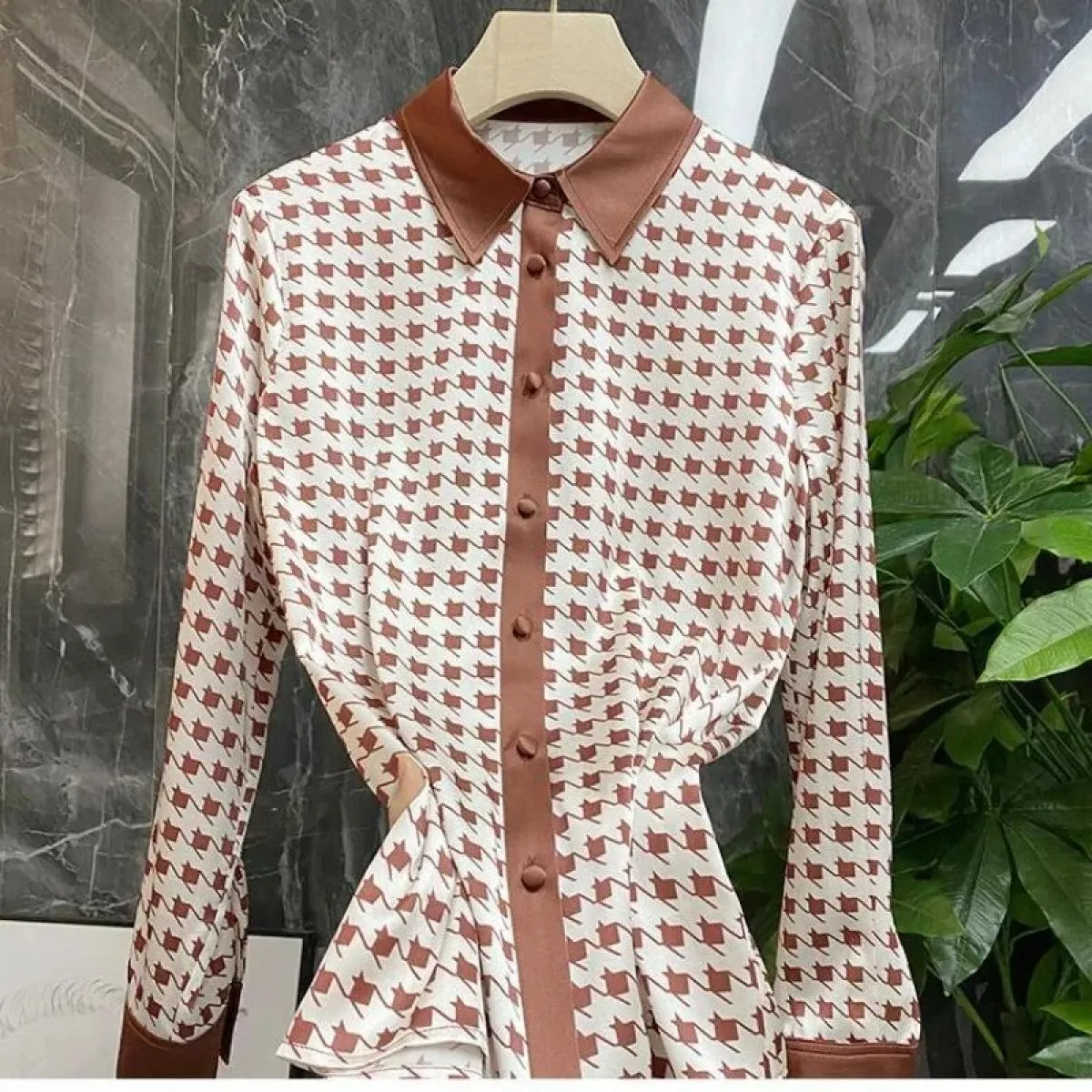 Camicia moda donna Camicie a maniche lunghe chic eleganti vintage Camicie femminili Camisas De Mujer
