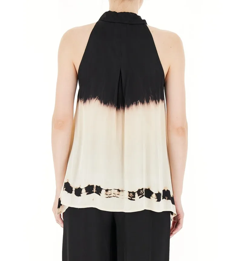 Camicia smanicata viscosa