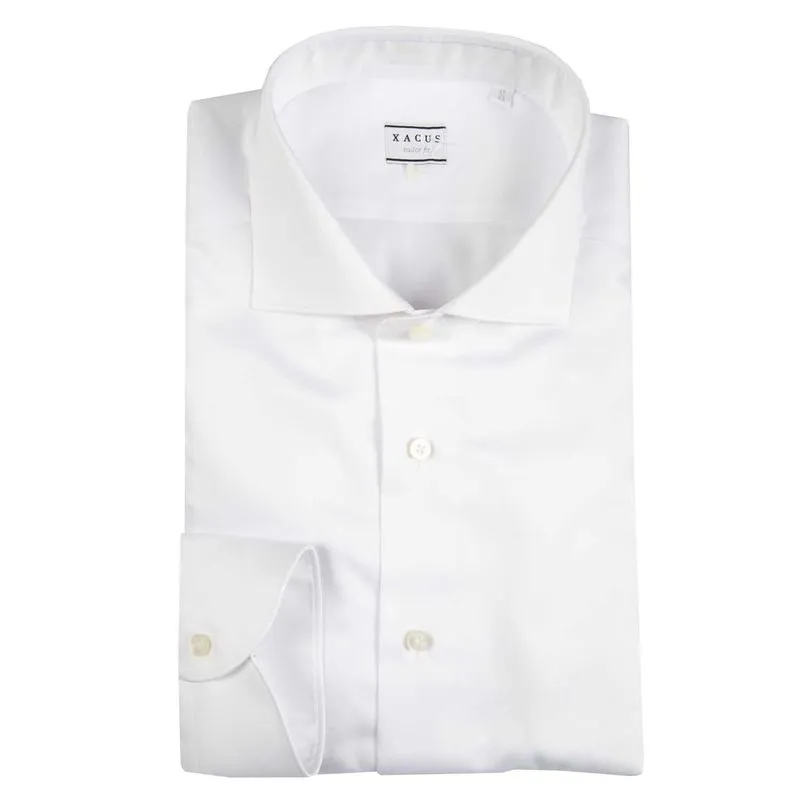 Camicia tailor fit con collo alla francese 