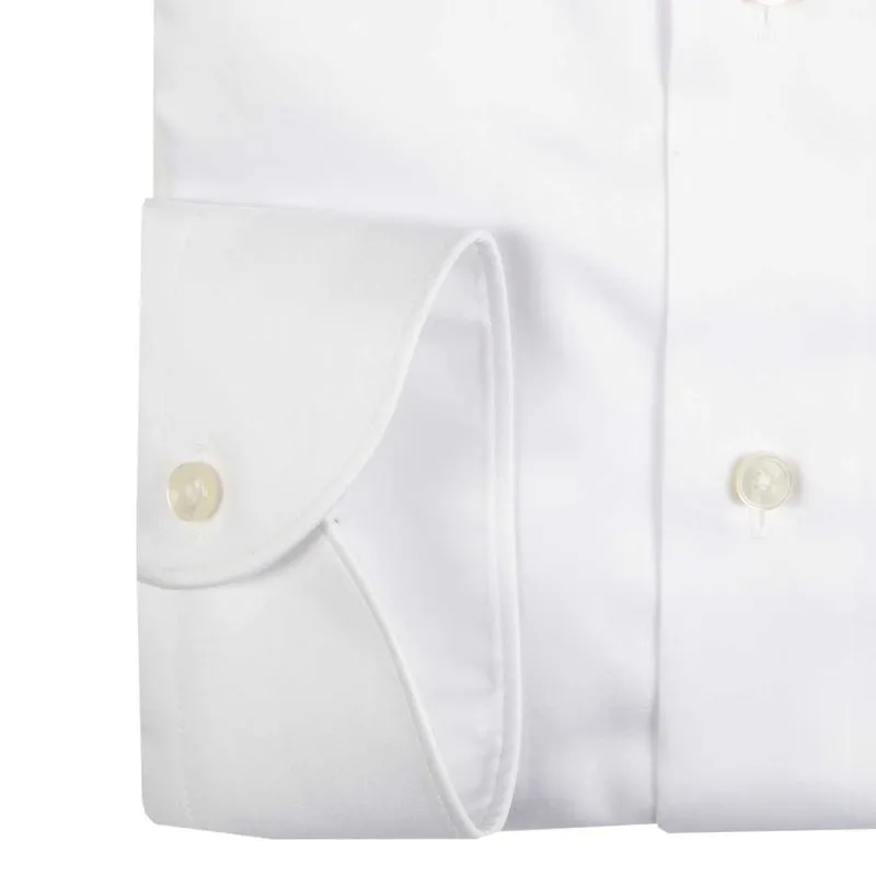 Camicia tailor fit con collo alla francese 