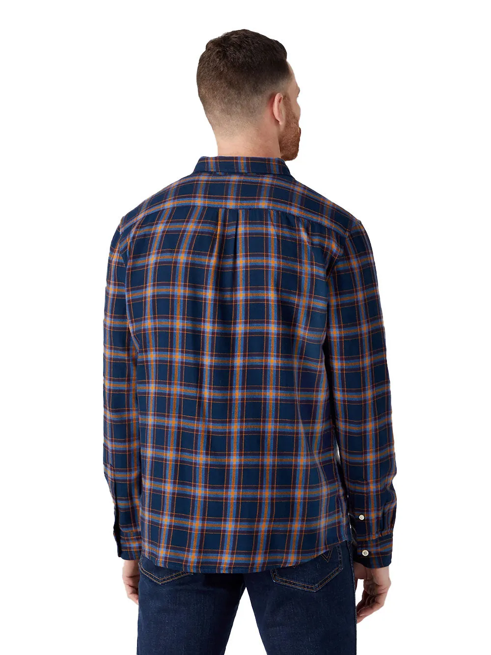Camicia Uomo monotasca Blu Scuro