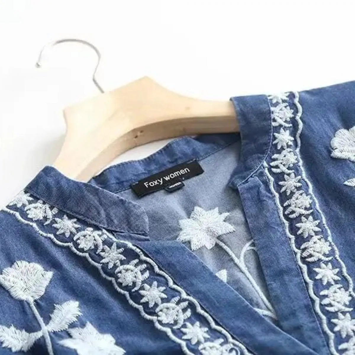 Camisas Camicie cardigan da donna Nuove magliette ricamate Streetwear Camicie vintage Camicie in cotone sciolto Mujer Camicie co