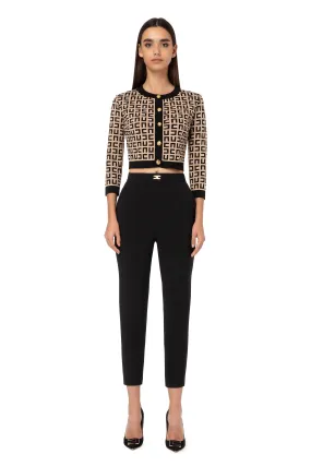 Cardigan girocollo