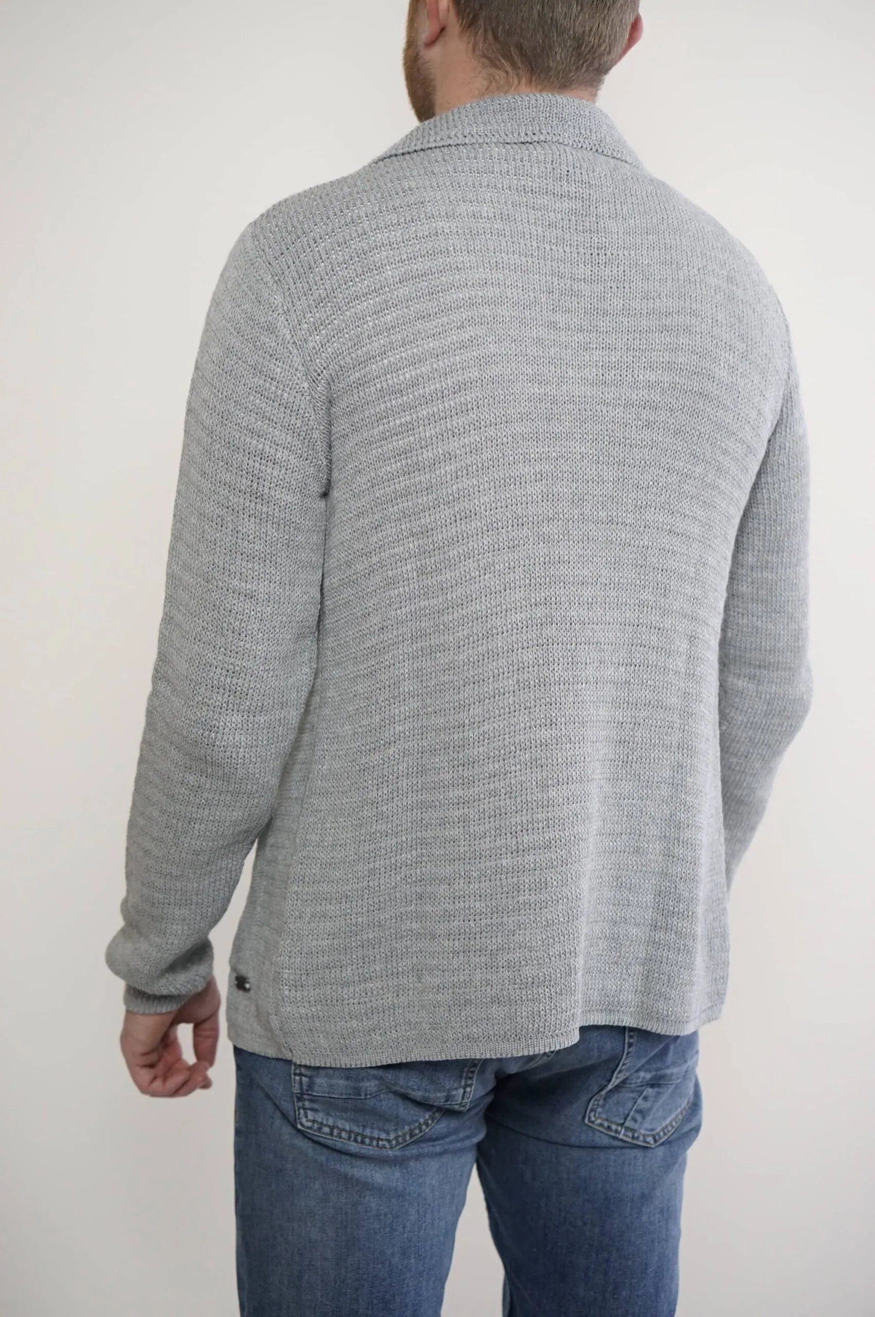 Cardigan grigio in cotone | Absolut Joy