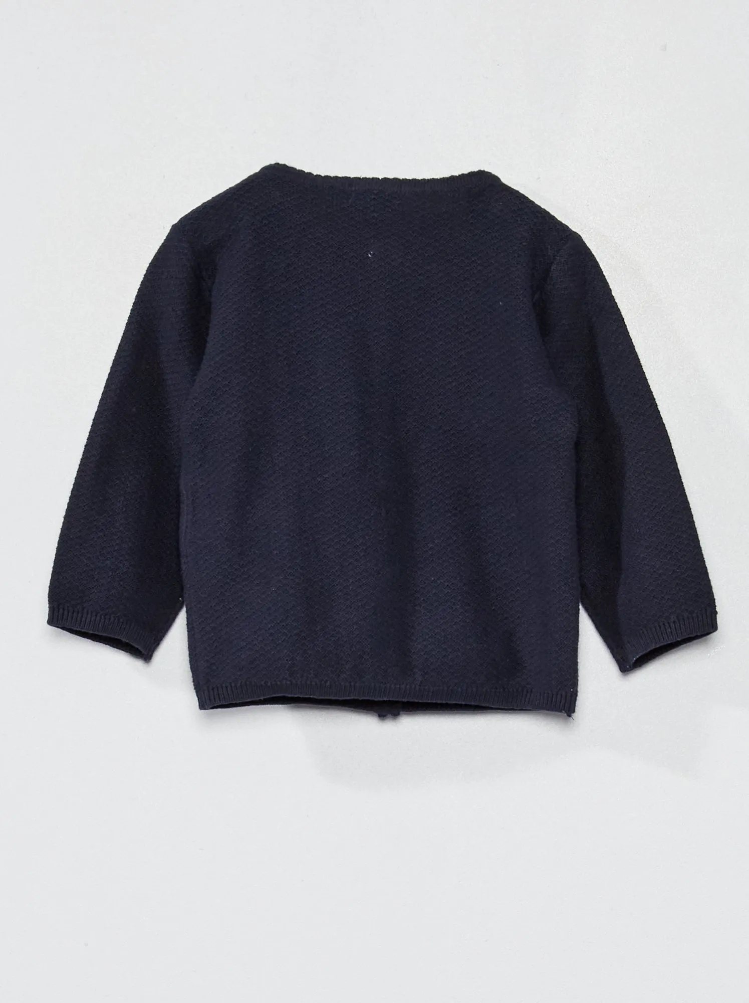 Cardigan in maglia fantasia - BLU