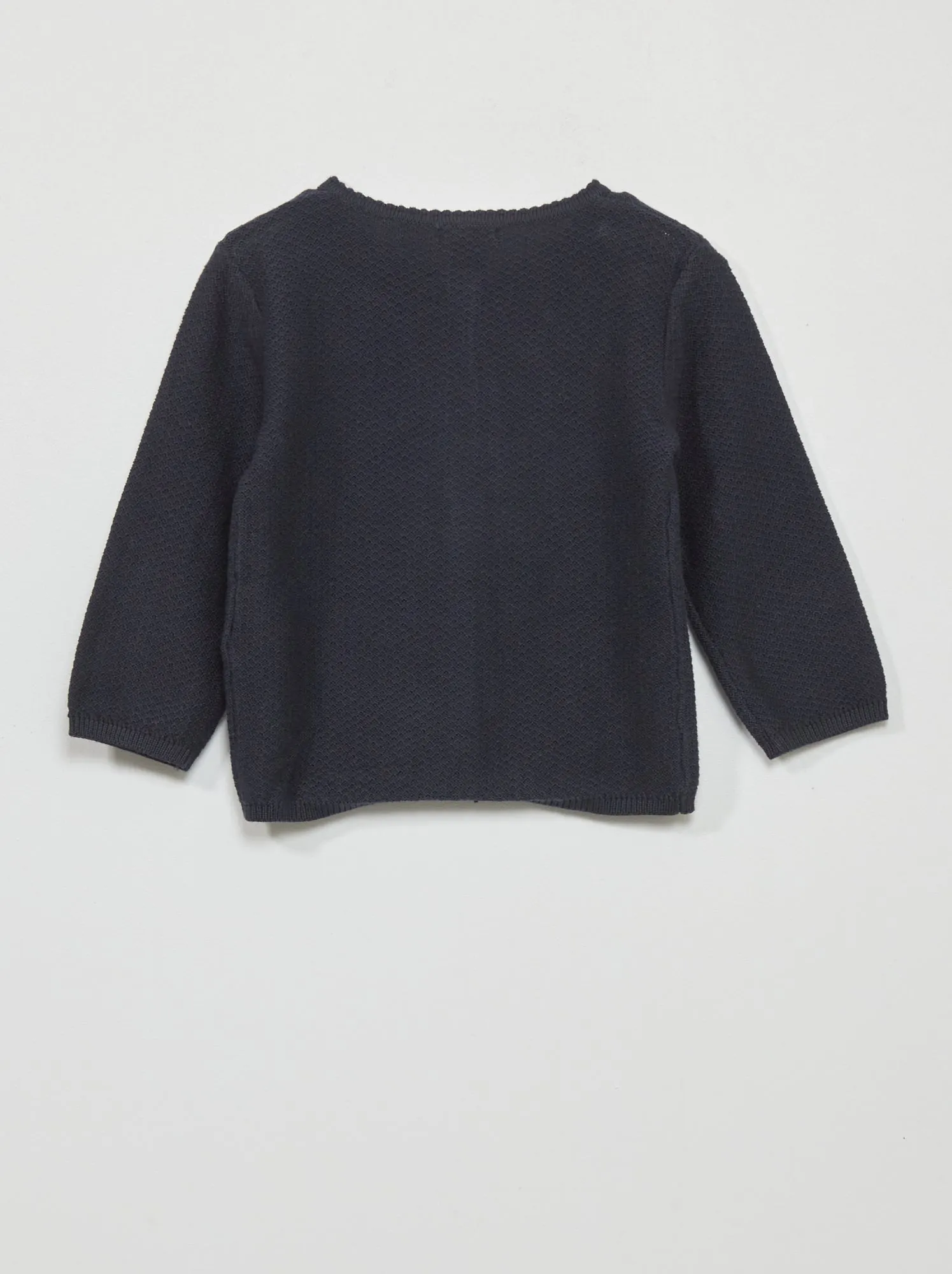 Cardigan in maglia fantasia - BLU