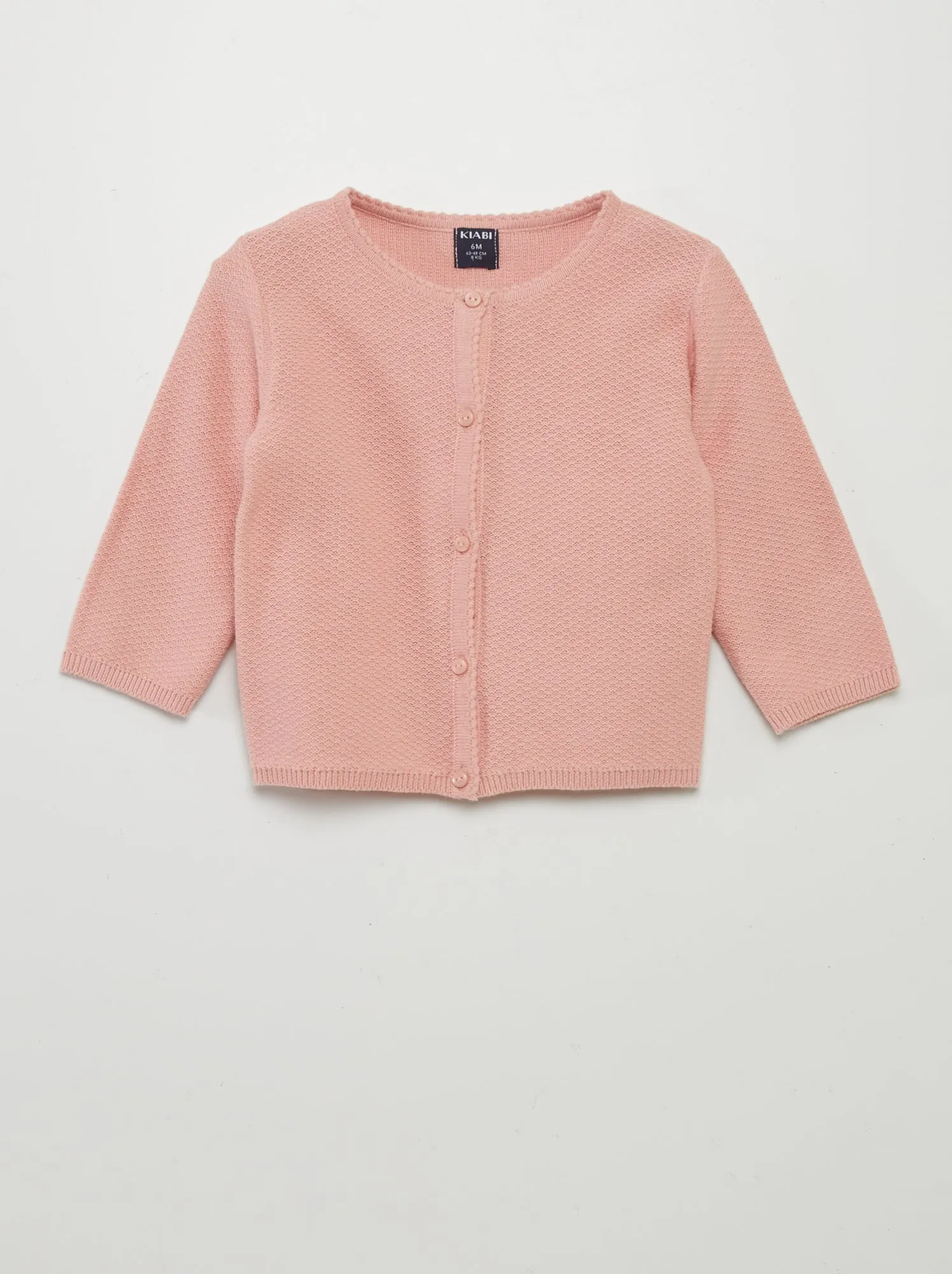 Cardigan in maglia fantasia - ROSA