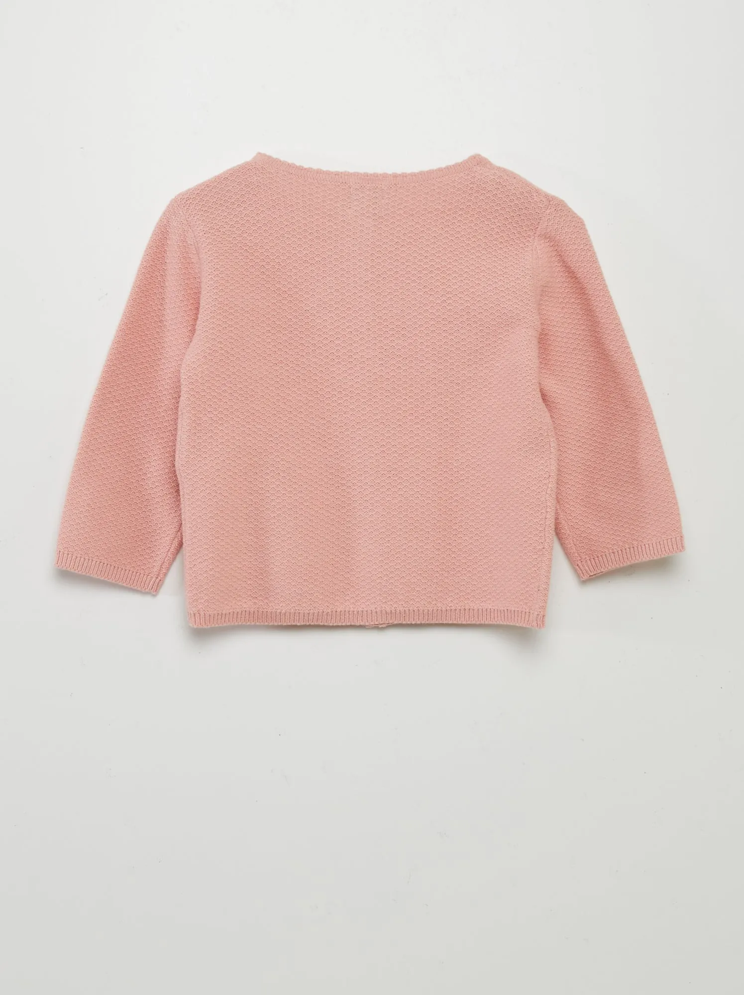 Cardigan in maglia fantasia - ROSA