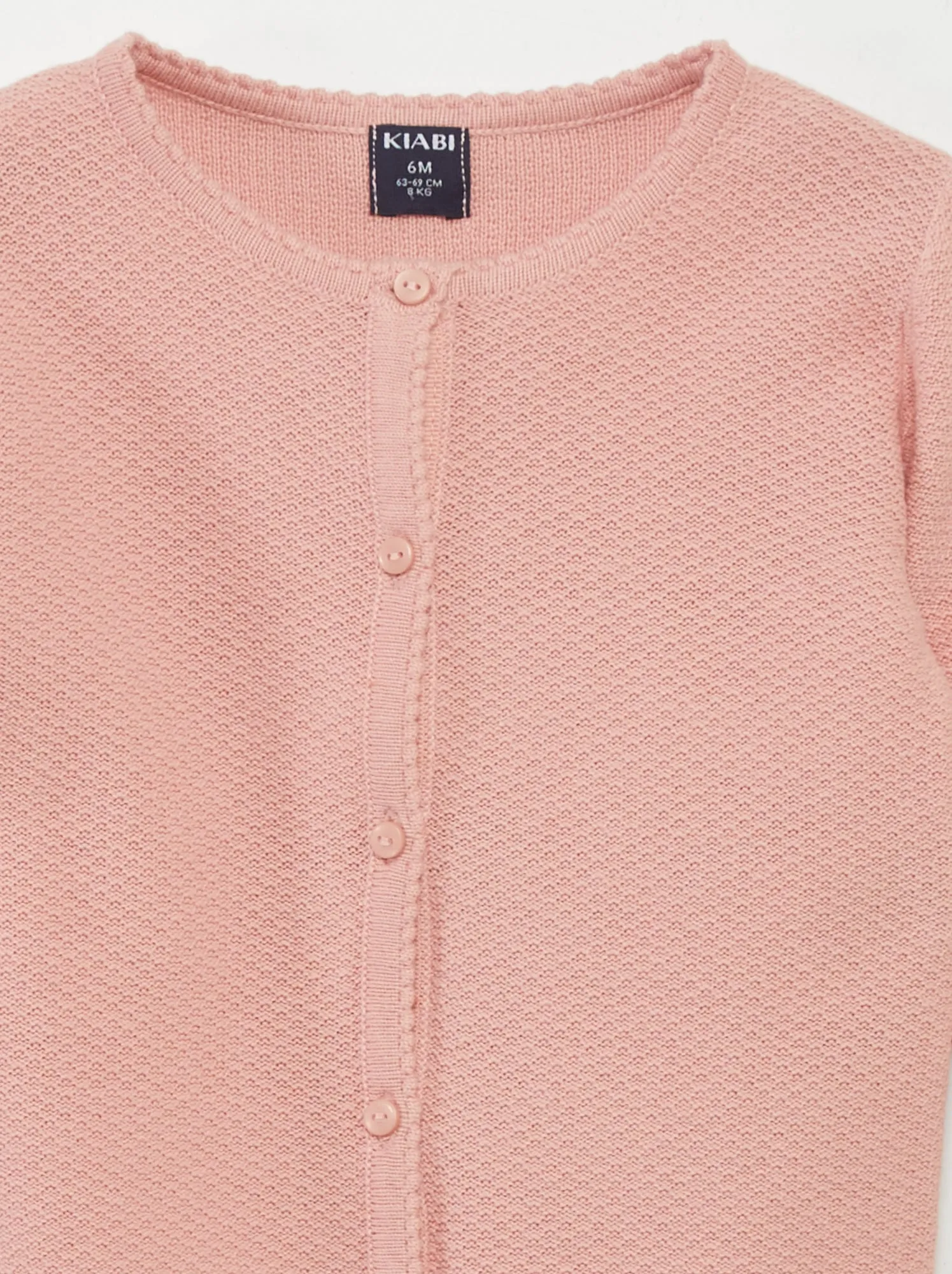 Cardigan in maglia fantasia - ROSA