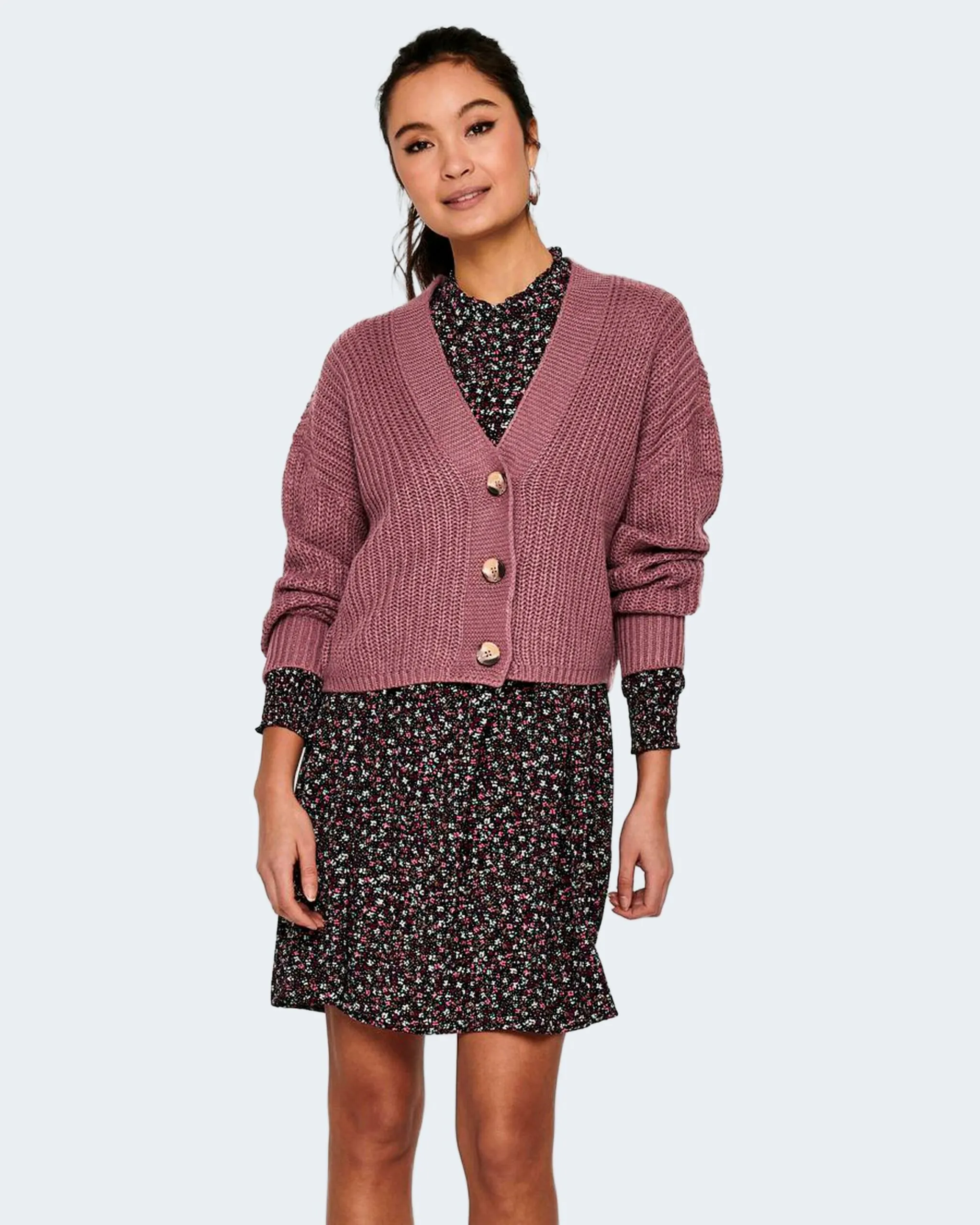 Cardigan Only ONLCAROLSPRING L/S KNT NOOS Mattone