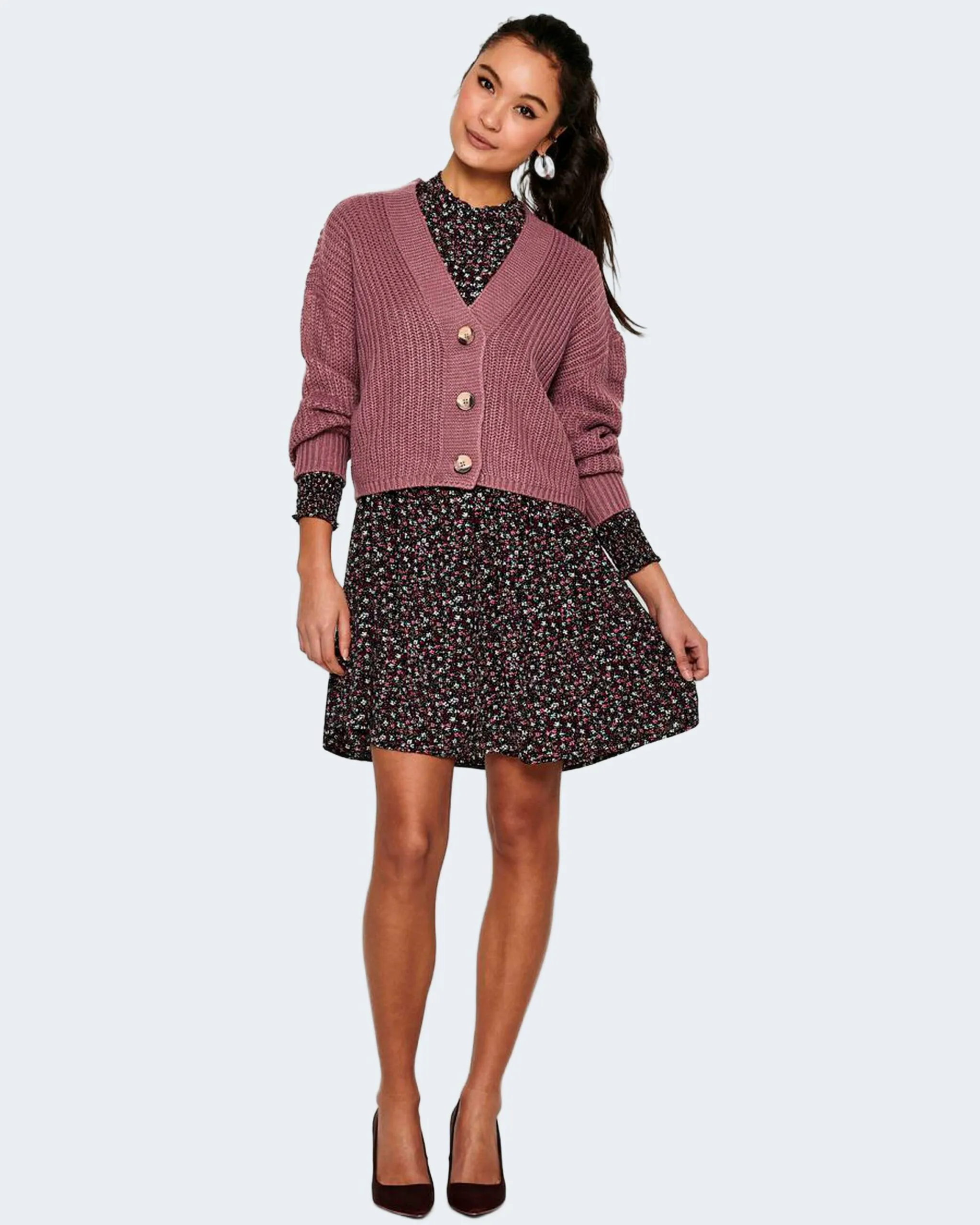Cardigan Only ONLCAROLSPRING L/S KNT NOOS Mattone